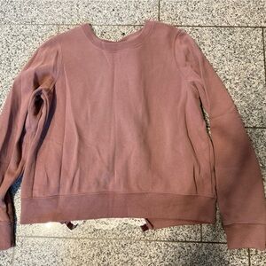 Abercrombie & Fitch Pink Sweatshirt Relaxed Fit Crewneck